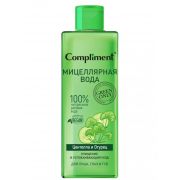Compliment Green Only Мицеллярная вода для лица, глаз и губ очищение и успокаивающий уход 400мл