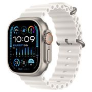 Apple Watch Ultra 2 49 мм, корпус из титана, ремешок Ocean белого цвета