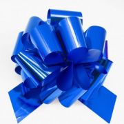 Бант-шар «Классика», 5 см/d-21 см, пластик, синий металлик