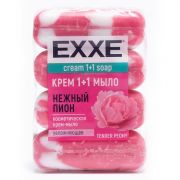 Мыло EXXE 1+1  мыло 4*90 грамм Нежный пион (розовое полосат./24