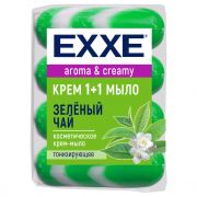 Мыло EXXE 1+1  мыло 4*90 грамм Зеленый чай (Зеленое)/24