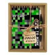 Набор Centrum 72559 блокнот Кубики зеленые А5, 60 листов+Ручка шариковая авт.прорезин.в подар упаков