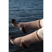 Носки шерсть(70%) коричневые с пяткой