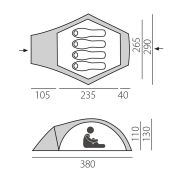 Палатка быстросборная Omega 4+ (T0503) BTrace