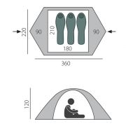 Палатка Guard 3 зеленый (T0027) BTrace