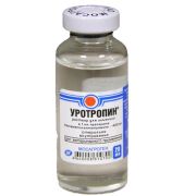Уротропин 20 мл (антимикробное средство, выводит токсины) применяется при маститах, эндометритах, нефритах.