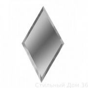 300 х 510 Зеркальная серебряная плитка «РОМБ» с фацетом  РЗС1-02