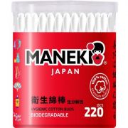 Maneki Japan Ватные палочки гигиенические 220шт в пластиковом стакане