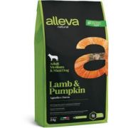 ALLEVA Natural Medium/Maxi Сухой корм для собак средних и крупных пород с ягненком и тыквой
