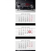 Календарь квартальный 2024 на 3- гребня  3-блока  Символ года цветная подложка, с бегунком Хатбер 3Кв3гр2ц_29838