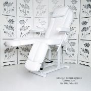 Кресло педикюрное на гидравлике «Gambezon» белое