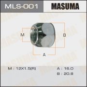 Гайка колесная  (Комплект - 21мм сквозная OYOTA MITSUBISHI HONDA) MASUMA MLS001