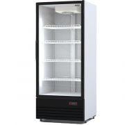 Шкаф холодильный «Премьер» ШВУП1 ТУ-0,7 С (В, +1...+10) LED свет, серый профиль, решётка з/а RAL 9006 (серый глянец)