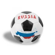 349853 Мяч футбольный россия, пвх 1 слой, 5 р., камера рез., маш.обр. в пак.