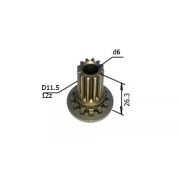 09234 Шестерня прямозубая промвала перфоратора DH 24PC3, D=11.5x6, h=26.5, 12z