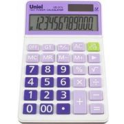 Калькулятор Uniel UD-211L, 12-разр., настольный, сиренево-лиловый
