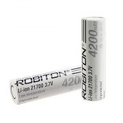 Аккумулятор 21700, 4200 mAh, без защиты 45A PK1 /17653/ ROBITON