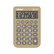 Калькулятор Uniel UK-10BG 8-разр., карманный, бежевый