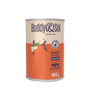 BUDDY&SOL Premium Консервы для собак Телятина с уткой и цукини, ж/б 410гр