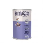 BUDDY&SOL Premium Консервы для собак Индейка с яблоком, ж/б 410гр