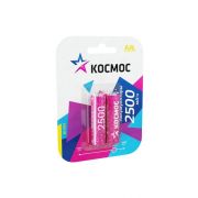 Аккумулятор AA/R6 2500мА.ч NI-MN BP-2 (блист.2шт) КОСМОС KOCR6NIMH2500MAH2BL