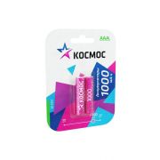 Аккумулятор AAA/R03 1000мА.ч NI-MN BP-2 (блист.2шт) КОСМОС KOCR03NIMH(1000MAH)