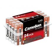 Элемент питания алкалиновый AAA/LR03 1.5В Plus Alkaline LR03-PB24 (уп.24шт) Camelion 7615