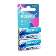 Элемент питания солевой AAA/R03 4хBL (блист.4шт) КОСМОС KOCR034BL