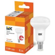 Лампа светодиодная Eco R50 5Вт 3000К тепл. бел. E14 450лм 230-240В IEK LLE-R50-5-230-30-E14