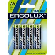 Элемент питания алкалиновый AA/LR6 1.5В Alkaline BL-4 (блист.4шт) Ergolux 11748