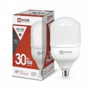 Лампа светодиодная высокомощная LED-HP-PRO 30Вт цилиндр 4000К нейтр. бел. E27 2850лм 230В IN HOME 4690612031071