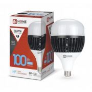 Лампа светодиодная LED-HP-PRO 100Вт грушевидная 6500К холод. бел. E27 9500лм 150-275В с адаптером E40 бел. IN HOME 4690612035697