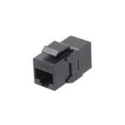 Адаптер проходной (coupler) Keystone Jack RJ45 (8P8C) кат.6 4 пары CA2-KJ-C6-BK черн. Hyperline 444915