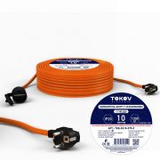 Удлинитель-шнур 1х10м с заземл. 6А IP20 3х0.75 TOKOV ELECTRIC TKE-SS10-075-Z