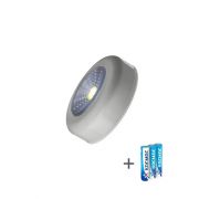 Фонарь-подсветка 1Вт COB LED 3xAAA (R03) корпус ABS-пластик сер. самокл. поверхность в комплекте двустор. скотч КОСМОС KOC307B