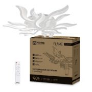 Светильник светодиодный ELEGANT FLAME 120Вт 3000-6500К 8400лм 230В 1035х895х120мм с пультом ДУ бел. IN HOME 4690612051543