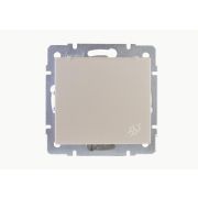 Розетка 1-м СП Rain 16А IP20 с заземл. с крышкой керамика механизм жемчуж./бел. перламутр. LEZARD 703-3088-123