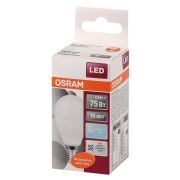 Лампа светодиодная LED Star Classic P 75 8W/840 8Вт шар матовая 4000К нейтр. бел. E14 806лм 220-240В пластик. OSRAM 4058075210837
