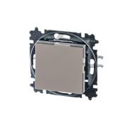 Выключатель кнопочный 1-кл. СП Levit IP20 кофе макиато/бел. ABB 2CHH599145A6018