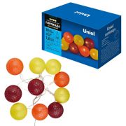 Гирлянда ULD-S0135-010/STB/2AA WARM WHITE IP20 TANGLES-3 «Клубки-3» 2AA (не в/к) 1.35м 10 LED тепл. свет. провод прозр. Uniel UL-00008668
