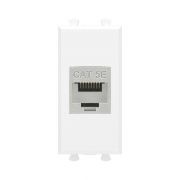 Розетка компьютерная 1мод. Avanti «Белое облако» RJ45 кат.5E без шторок экранир. модульная механизм DKC 4400761