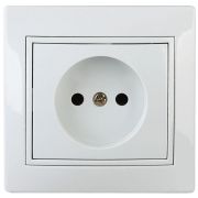 Розетка 1-м СП Plano 1-201-01 16А IP20 250В 2P бел. Intro Б0053859