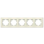 Рамка 5-м Афина универс. сл. кость (ivory) Universal A1042-I