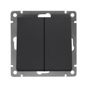 Выключатель 2-кл. СП Афина 10А IP20 механизм графит Universal A0023-Gr