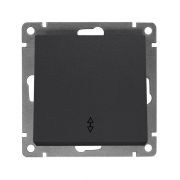 Переключатель проходной 1-кл. СП Афина 10А IP20 механизм графит Universal A0025-Gr