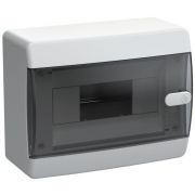 Корпус пластиковый ЩРН-П-8 IP41 черн. прозр. дверь UNION Compact IEK UIC-KP12-N-08-41-K01