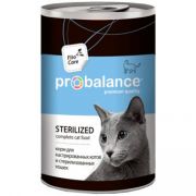 ProBalance Sterilized Корм консервированный для стерилиз.кошек/кастр. котов 415 гр ж/б  (10 РВ 220)  1/12