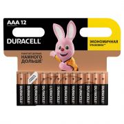 Батарейка AAA (мизинчиковые) DURACELL Basic 1.5V LR03 12 шт (LR03)