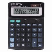 Калькулятор 12 разр. STAFF настольный STF-888-12, двойное питание, 200х150мм