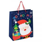 Пакет подарочный новогодний 26x12,7x32,4 см, ЗОЛОТАЯ СКАЗКА «Дед Мороз», ламинированный, 606567